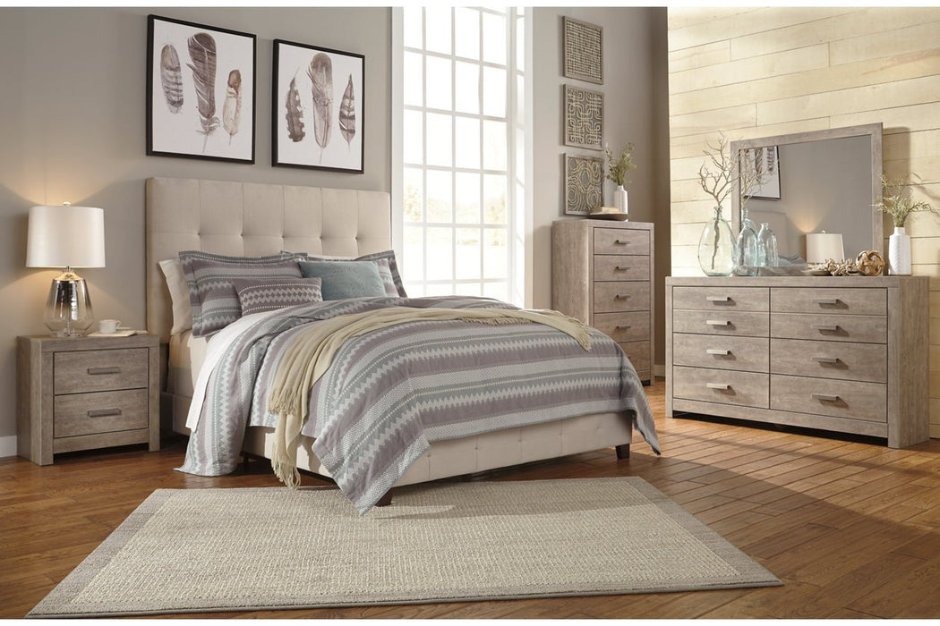 Dolante Beige Queen Upholstered Bed - B130-581 - Gate Furniture