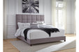 Dolante Gray King Upholstered Bed - B130-382 - Gate Furniture