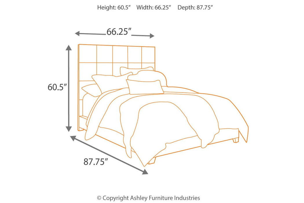 Dolante Gray Queen Upholstered Bed - B130-381 - Gate Furniture