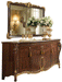 Donatello 4 Door Buffet W/Mirror Set - In Stock Furniture