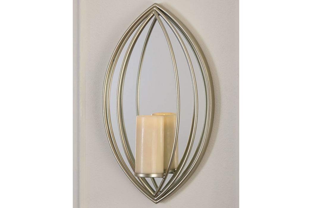 Donnica Silver Finish Wall Sconce - A8010154 - Gate Furniture