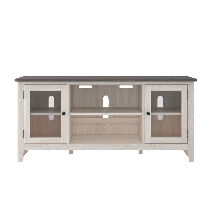 Dorrinson Two-tone Large TV Stand w/Fireplace Option - W287-68 - Gate Furniture
