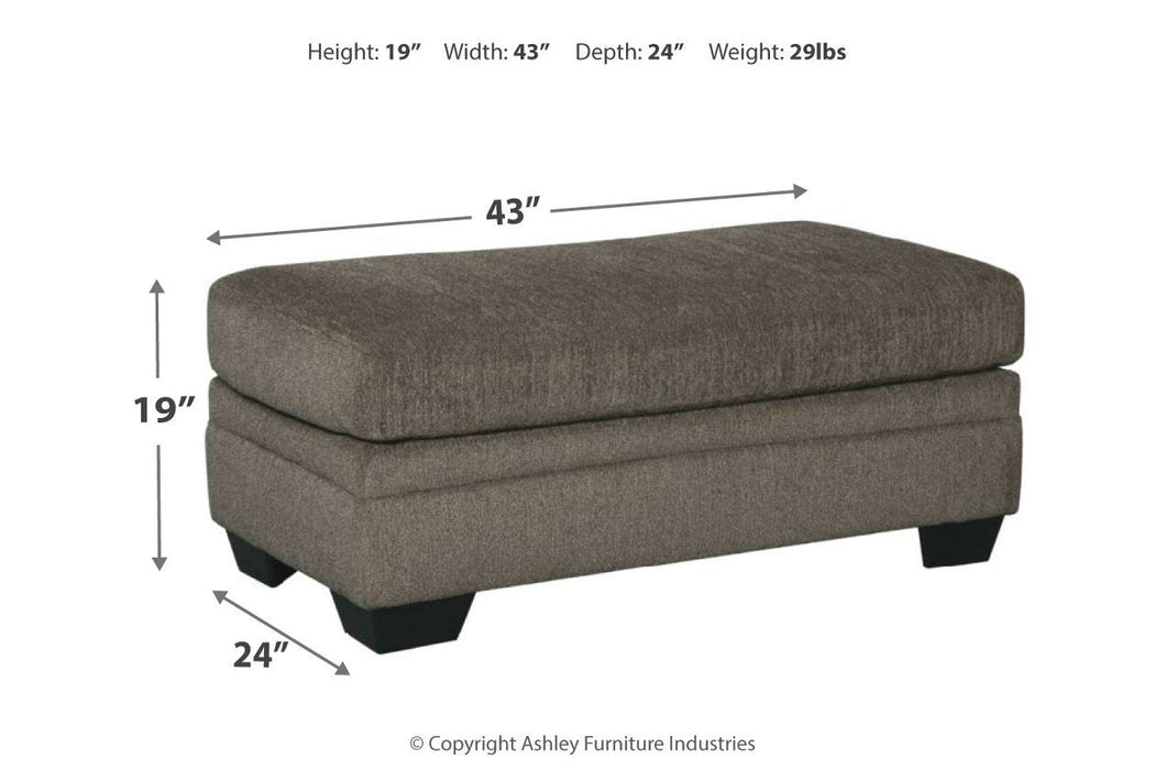 Dorsten Slate Ottoman - 7720414 - Gate Furniture