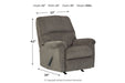 Dorsten Slate Recliner - 7720425 - Gate Furniture