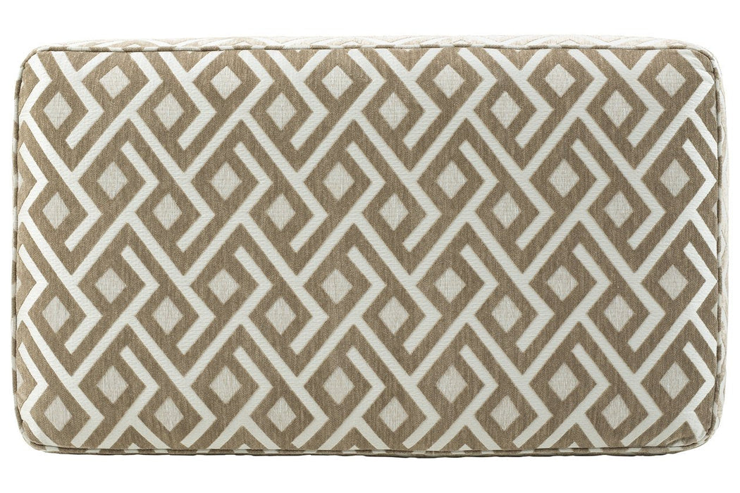 Dovemont Putty Oversized Accent Ottoman - 4040108 - Gate Furniture