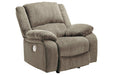 Draycoll Pewter Power Recliner - 7650598 - Gate Furniture