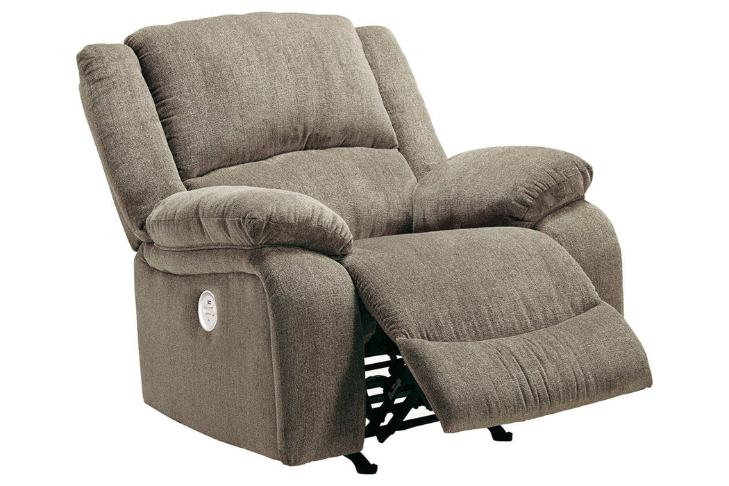 Draycoll Pewter Power Recliner - 7650598 - Gate Furniture
