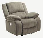 Draycoll Pewter Power Recliner - 7650598 - Gate Furniture