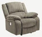 Draycoll Pewter Power Recliner - 7650598 - Gate Furniture