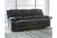 Draycoll Slate Power Reclining Sofa - 7650487 - Gate Furniture