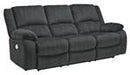 Draycoll Slate Power Reclining Sofa - 7650487 - Gate Furniture