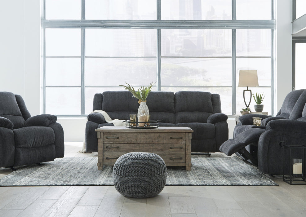 Draycoll Slate Reclining Living Room Set - Gate Furniture