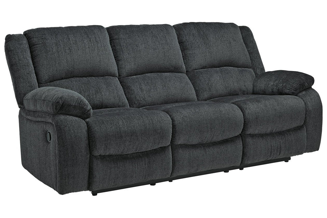 Draycoll Slate Reclining Sofa - 7650488 - Gate Furniture
