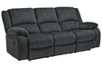 Draycoll Slate Reclining Sofa - 7650488 - Gate Furniture