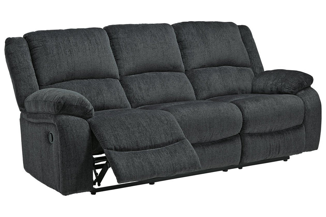 Draycoll Slate Reclining Sofa - 7650488 - Gate Furniture