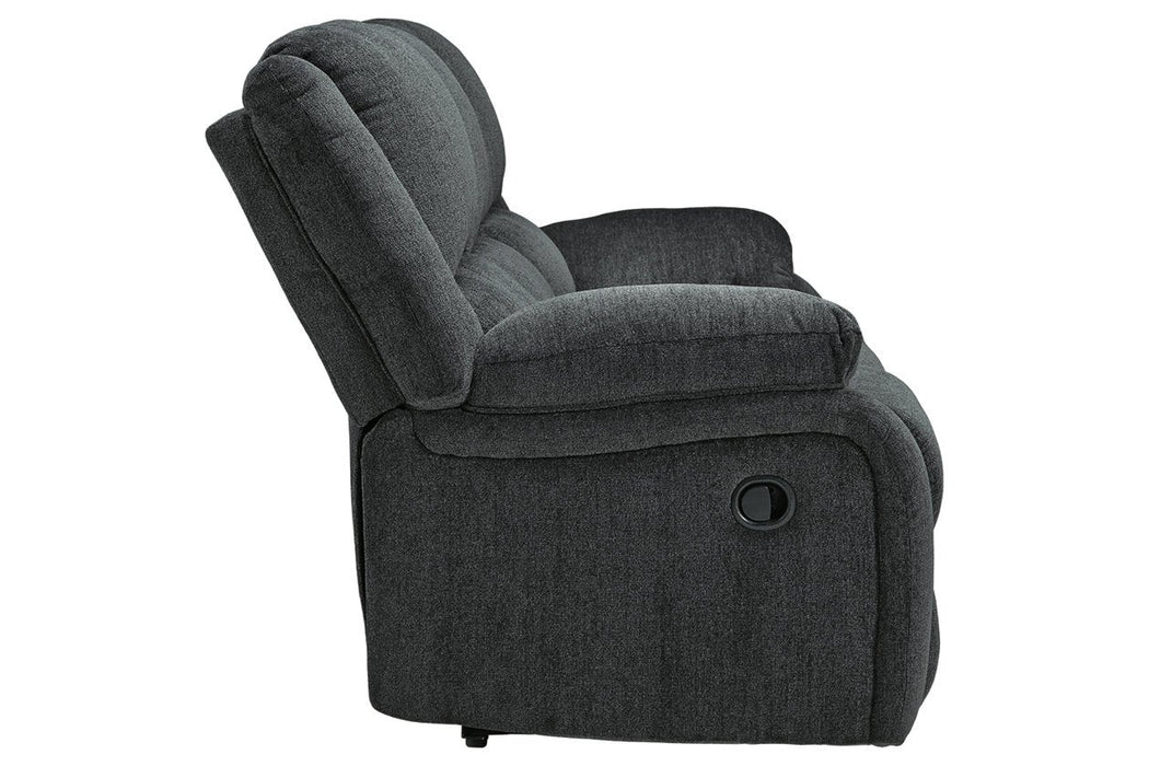 Draycoll Slate Reclining Sofa - 7650488 - Gate Furniture