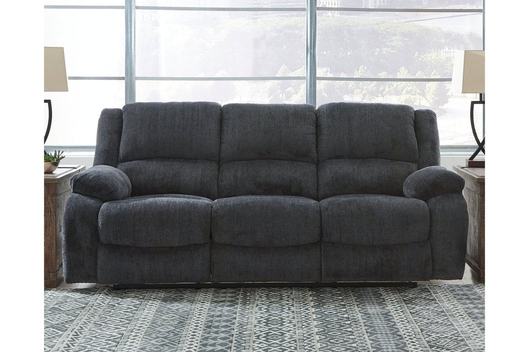 Draycoll Slate Reclining Sofa - 7650488 - Gate Furniture