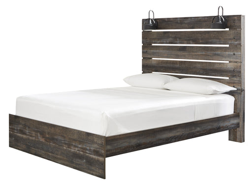 Drystan Brown Queen Panel Bed - Gate Furniture