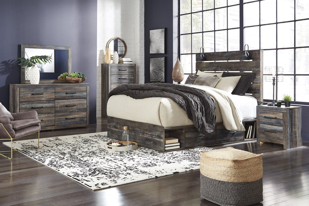 Drystan Brown Storage Platform Bedroom Set - Gate Furniture