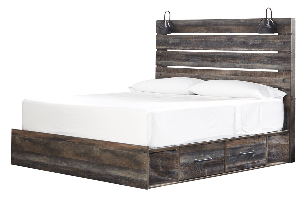 Drystan Brown Storage Platform Bedroom Set - Gate Furniture