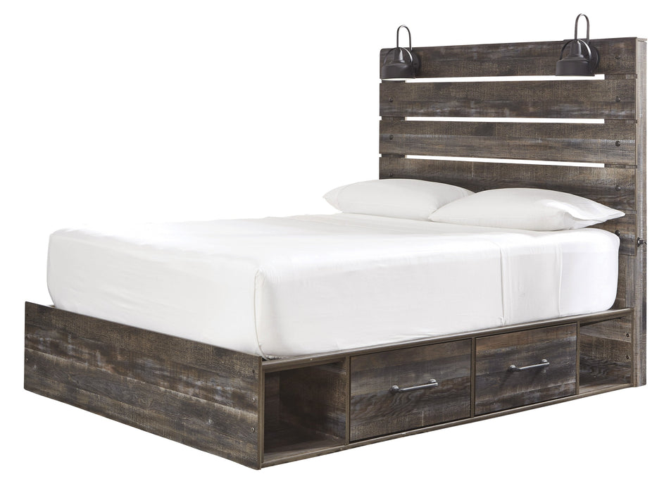 Drystan Brown Storage Platform Bedroom Set - Gate Furniture