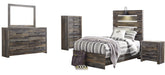 Drystan Brown Youth Panel Bedroom Set - Gate Furniture
