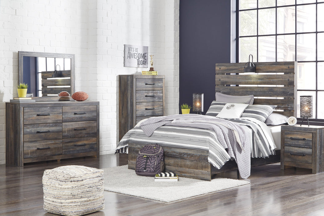 Drystan Brown Youth Panel Bedroom Set - Gate Furniture