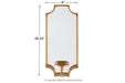 Dumi Gold Finish Wall Sconce - A8010153 - Gate Furniture