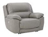 Dunleith Gray Power Recliner - U7160582 - Gate Furniture