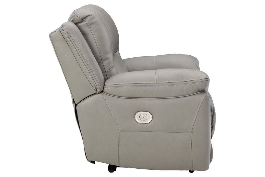 Dunleith Gray Power Recliner - U7160582 - Gate Furniture