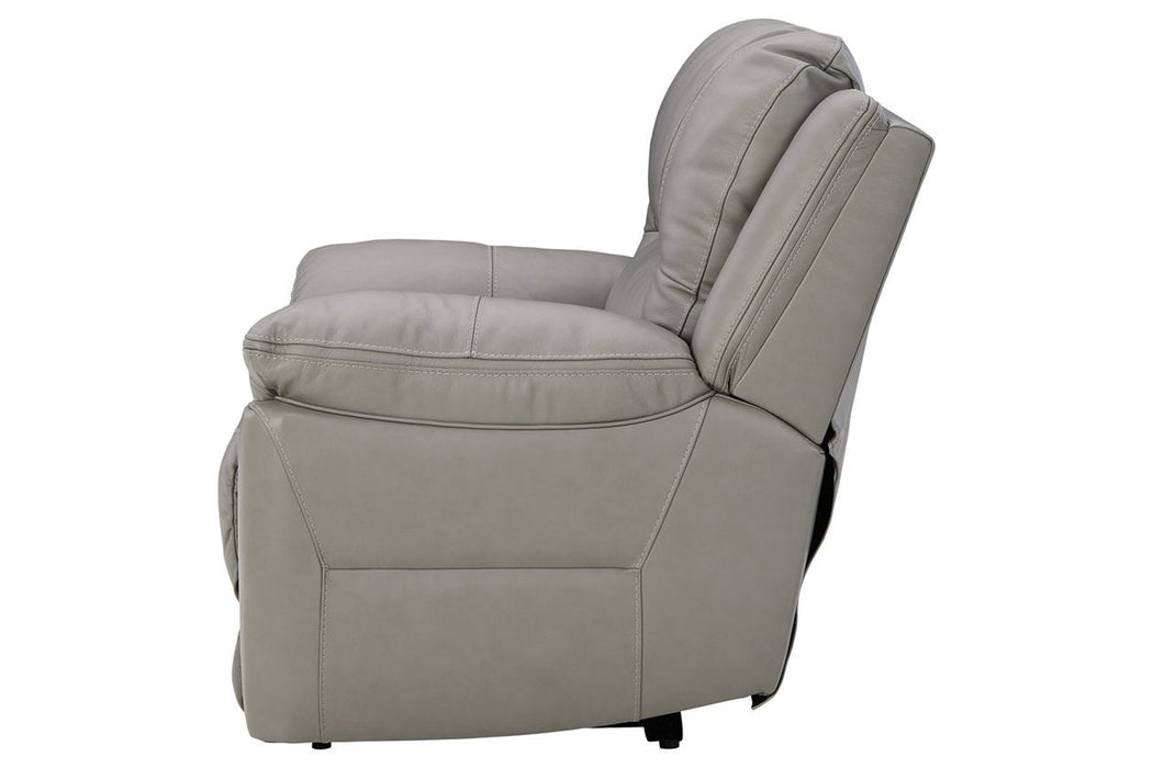 Dunleith Gray Power Recliner - U7160582 - Gate Furniture