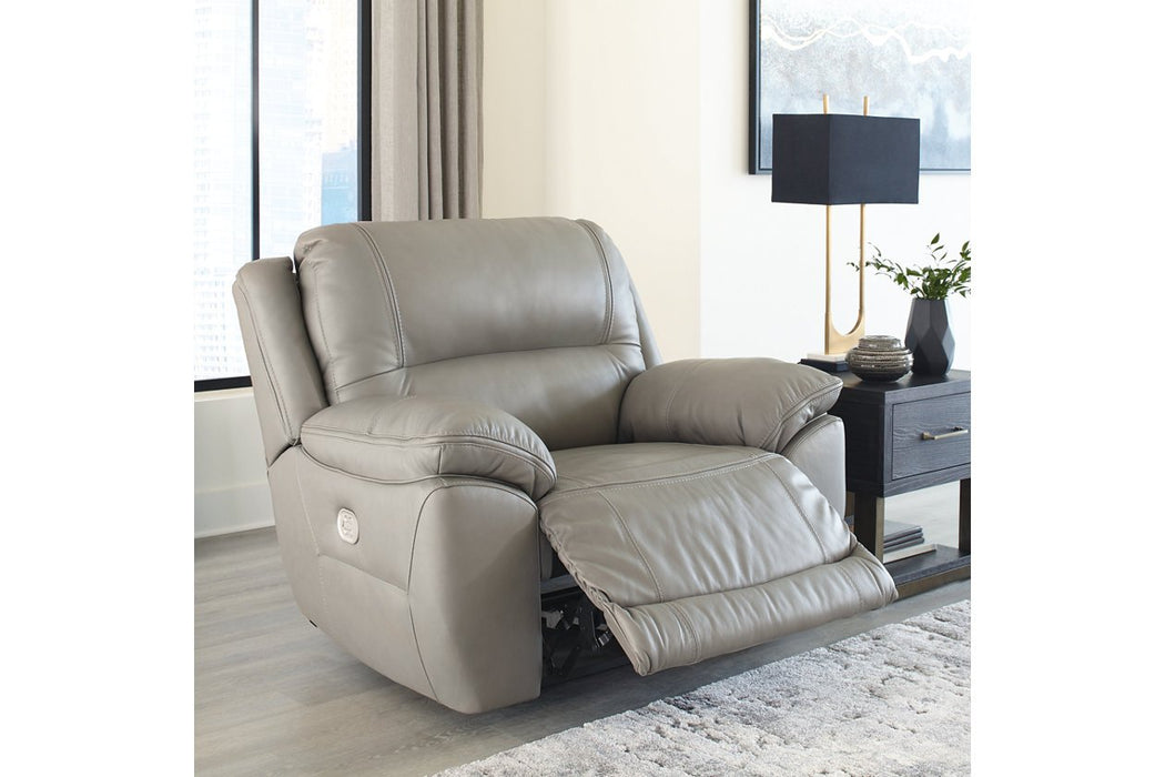 Dunleith Gray Power Recliner - U7160582 - Gate Furniture