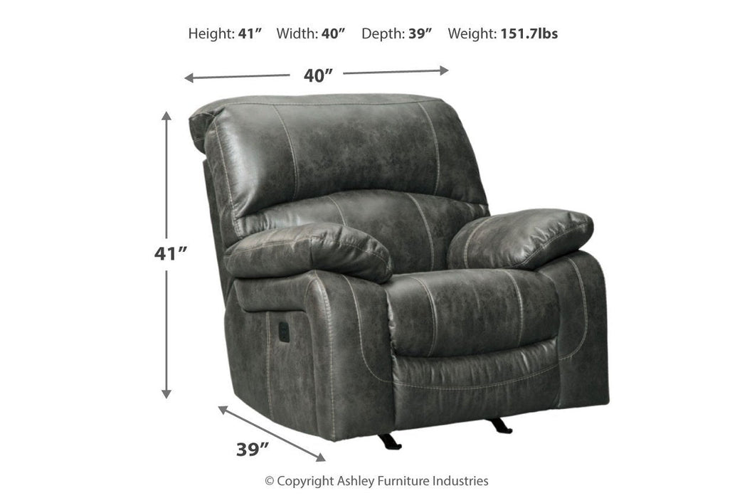 Dunwell Steel Power Recliner - 5160113 - Gate Furniture
