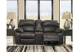 Dunwell Steel Power Reclining Loveseat with Console - 5160118 - Gate Furniture