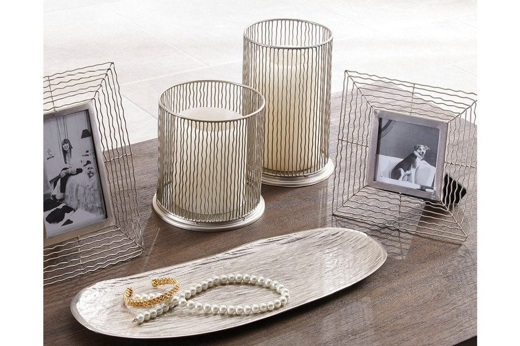Dympna Silver Finish Accessory Set (Set of 5) - A2C00115 - Gate Furniture