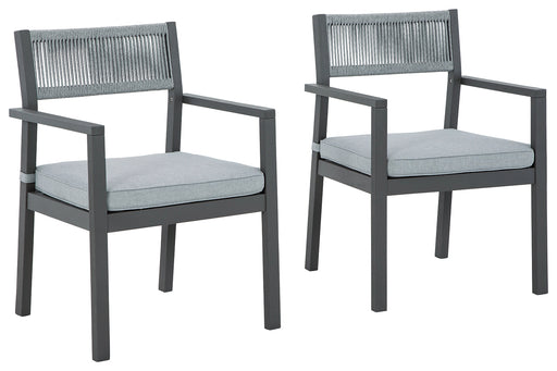 Eden Town Arm Chair with Cushion (Set of 2) - P358-601A - In Stock Furniture
