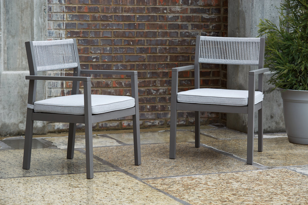 Eden Town Arm Chair with Cushion (Set of 2) - P358-601A - In Stock Furniture