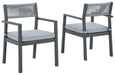 Eden Town Arm Chair with Cushion (Set of 2) - P358-601A - In Stock Furniture