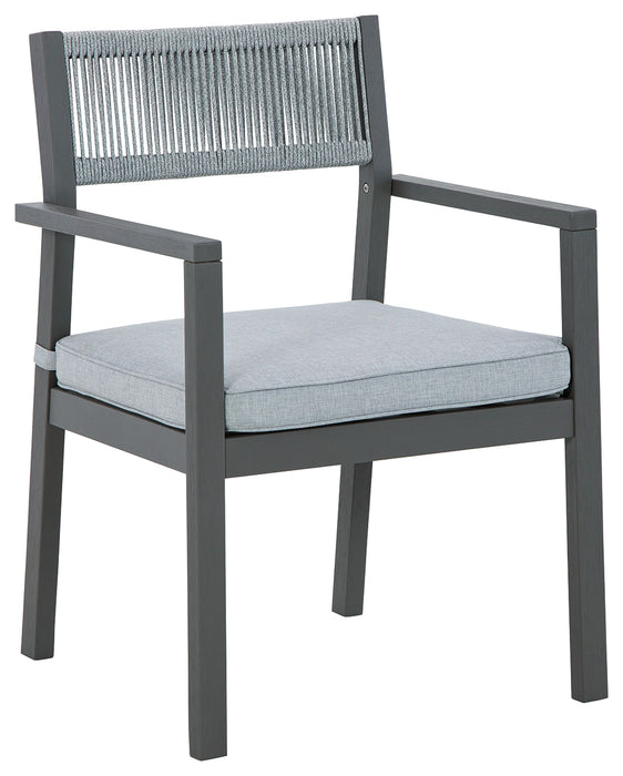 Eden Town Arm Chair with Cushion (Set of 2) - P358-601A - In Stock Furniture