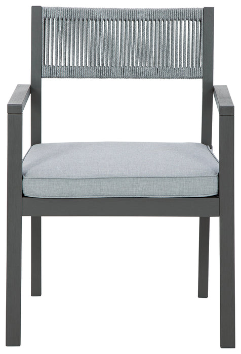 Eden Town Arm Chair with Cushion (Set of 2) - P358-601A - In Stock Furniture