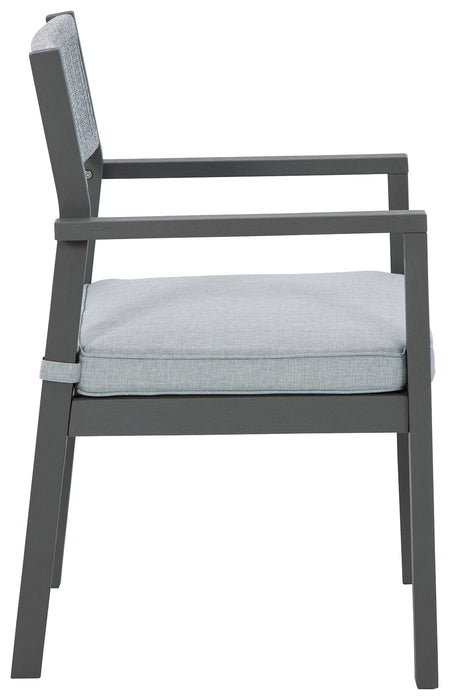 Eden Town Arm Chair with Cushion (Set of 2) - P358-601A - In Stock Furniture