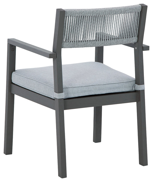 Eden Town Arm Chair with Cushion (Set of 2) - P358-601A - In Stock Furniture