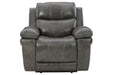 Edmar Charcoal Power Recliner - U6480613 - Gate Furniture