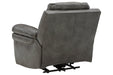 Edmar Charcoal Power Recliner - U6480613 - Gate Furniture