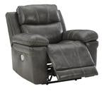 Edmar Charcoal Power Recliner - U6480613 - Gate Furniture