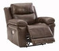 Edmar Chocolate Power Recliner - U6480513 - Gate Furniture