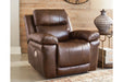 Edmar Chocolate Power Recliner - U6480513 - Gate Furniture
