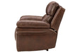 Edmar Chocolate Power Recliner - U6480513 - Gate Furniture