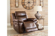Edmar Chocolate Power Recliner - U6480513 - Gate Furniture