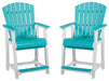Eisely Outdoor Counter Height Bar Stool (Set of 2) - P208-124 - In Stock Furniture